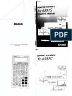 Casio FX 6300g Users Manual 119427