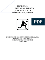 Proposal Pembenahan Sarana Olahraga Volley Ivo Panama Junior