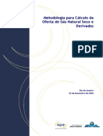 EPE, 2016 - Nota Técnica Metodologia Gás Natural Seco e Derivados