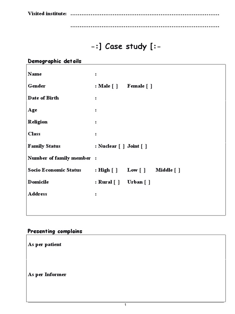 Case History PDF