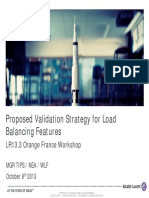 05 LR13.3 ORF Workshop Proposed Validation Strategy For Load Balancing Features