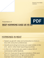 Beef Hormone Case US Vs EU