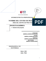 1 Estructura Del Informe Final de Prácticas Preprofesionales.
