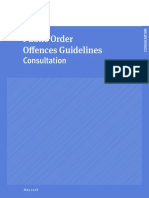 Public Order Offences Guideleines Consultation