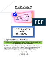 Radicais: Adição e Subtração de Radicais