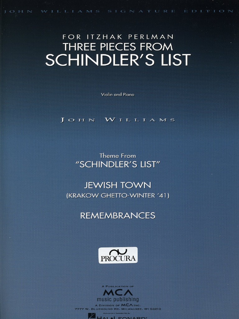 Schindler S List Violin Solo PDF PDF