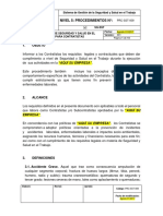 PRC-SST-009 Procedimiento de SST para Contratistas