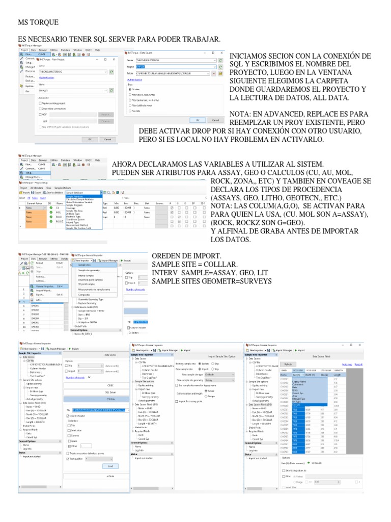 Guía de Configuración de MS Torque con SQL | PDF