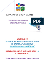 Cara Input Sirup Ta 2018