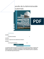 Breve Compendio de La Administración Pública en Guatemala