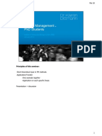 Project Management For PHD Students - Dr. Karen Dittmann
