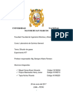 Informe de Quimica 8 Electrolisis