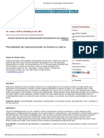 Pluralidade Da Representação Na América Latina