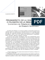 Cinatti, Claudia, Pensamiento de la insumision o filosofía de la resignación.pdf