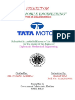 "Automobile Engineering": Project On