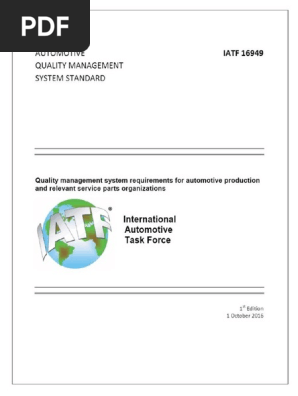 IATF 16949 Standard | PDF
