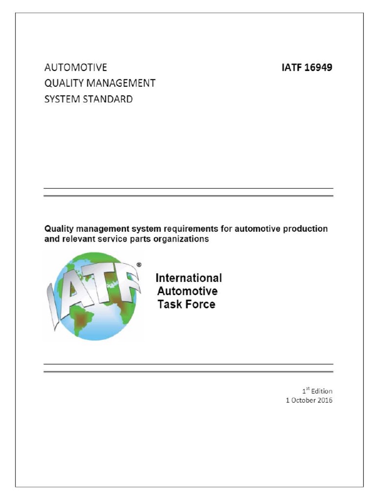 quality management system iatf 16949
