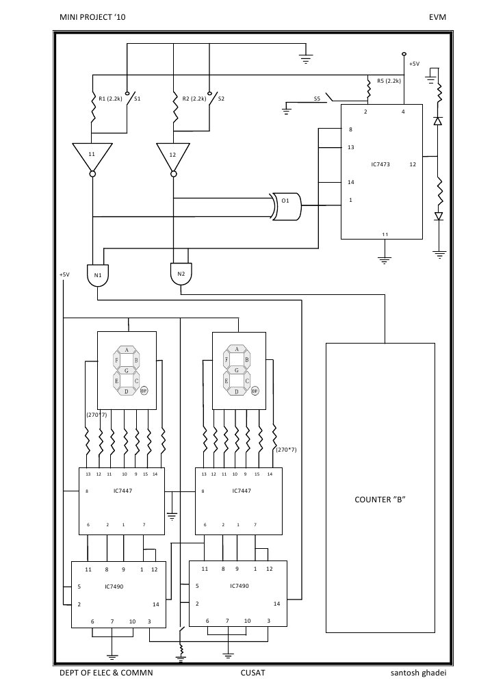EVM Circuit Diagram | PDF | Politics And Technology | Evaluation Methods