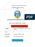 Informe Sobre Los Instrumentos de Evaluacion de Personal