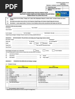 Borang Kwapm Individu Pdf