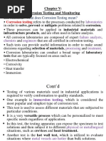 Corrosion Testing and Monitoring