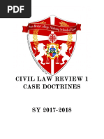 Civil Law Review 1 Case Doctrines 2017 2018