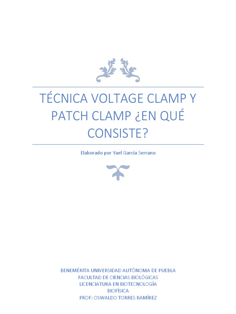 Patch Clamp | PDF | Life Sciences | Biochemistry