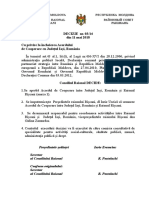 DECIZIE Nr. 03/14 Din 11 Mai 2018 Cu Privire La Încheierea Acordului de Cooperare Cu Județul Iași, România