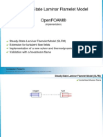 Steady State La Minar Flame Let Model and Open Foam