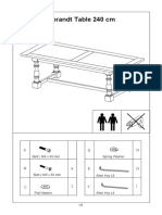 Rembrandt Table 240 CM: Bolt L M8 X 40 MM B A Spring Washer 10 D