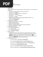 Answer Sheet From Feisal Adi Candra Engish Language Education 3rd Semester