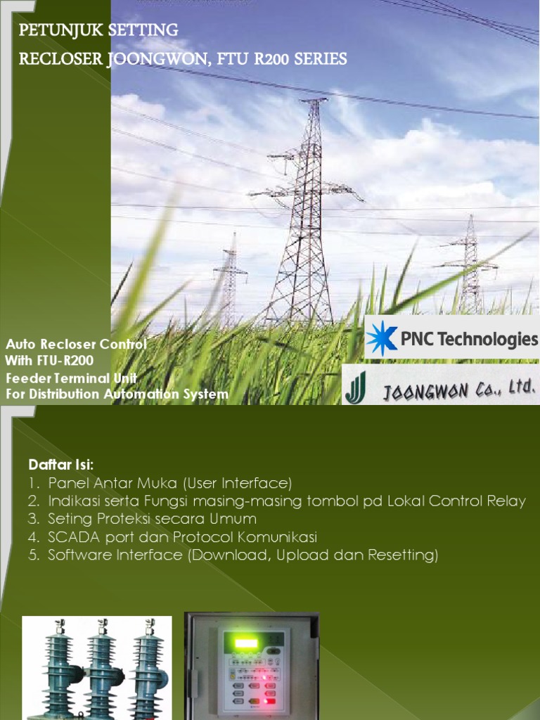 Panduan Setting FTU R200 Recloser | PDF