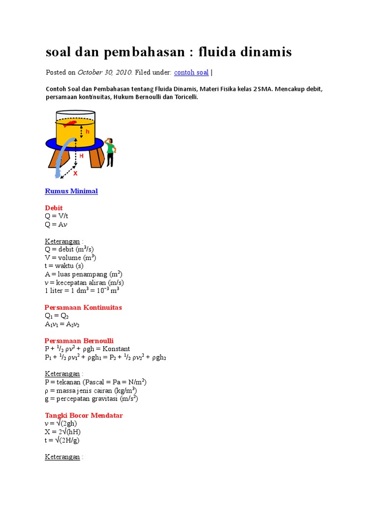 217731026 Soal Dan Pembahasan Fluida Dinamis Doc