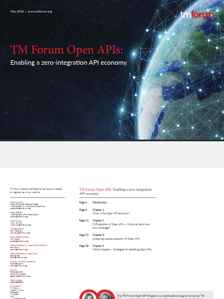 TMForumOpenAPIs EnablingAZeroIntergrationAPIeconomy | PDF | Cloud ...