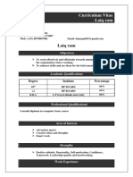 Curriculum Vitae Laiq Ram