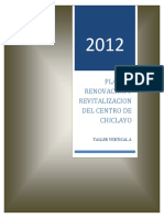 Plan de Renovacion Urbana Del Centro de Chiclayo PDF