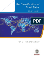 NR467 - B1 - 2017-07 Rules For The Classification of Ships - Part B Hull & Stability