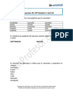 Ejercicio Acentuacion de Los Diptongos e Hiatos 70 PDF