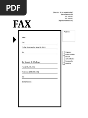 Fax Cover Sheet