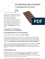 Le Chocolat Est Il L'anti Stress Que L'on Pense