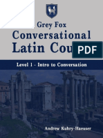 Grey Fox Conversational Latin Course - Level 1 PDF