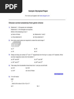 Maths Olympiad Class 5 | Pdf | Triangle | Rectangle