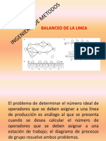 Balanceo de Linea para Linea de Ensamble