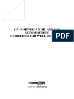 Norwegian Oil and Gas guidelines for well integrity