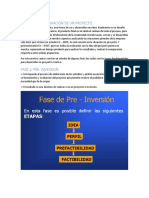 Fases de La Elaboracion de Un Proyecto