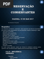 Preservação e Conservantes - Sebastião - Proserv