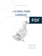 Perl Data Table Cookbook