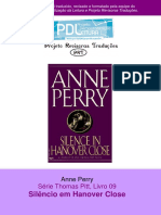 Anne Perry - Série Pitt 09 - Silencio em Hanover Close PDF