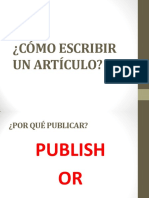 Como Escribir Un Artículo 21 Julio 2014