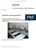 Normative Laborator Geotehnic - LABORATOR GEOTEHNIC